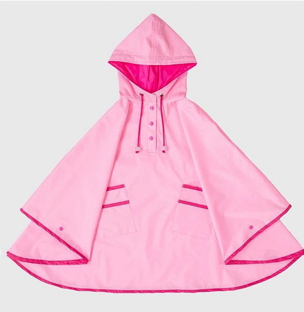 Capa De Chuva Lisa Rosa Claro