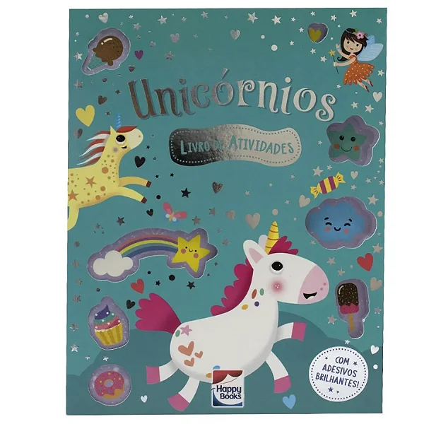 Meu Livro de Adesivos Brilhantes: Unicórnios