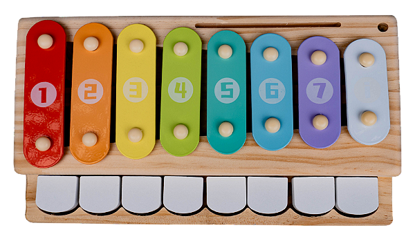 Brinquedo Musical Infantil 2 em 1 Piano/Xilofone Yins Kids