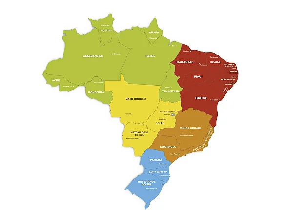 Quebra-Cabeça Mapa do Brasil