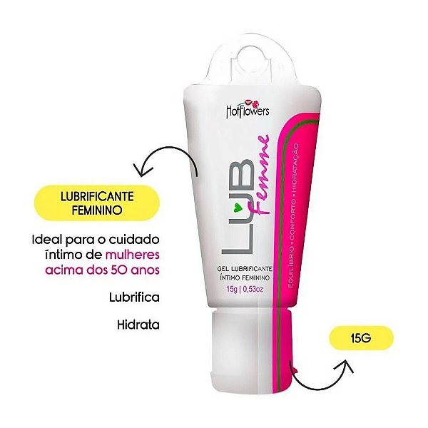 GEL LUBRIFICANTE E HIDRATANTE LUB FEMME MELHOR IDADE 15G