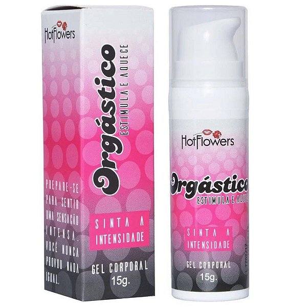 LUBRIFICANTE E EXCITANTE FEMININO ORGÁSTICO HOT FLOWERS 15G