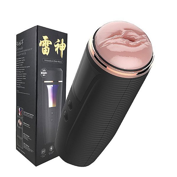 MASTURBADOR LANTERNA VAGINA CYBERSKIN ELETRICO MASCULINO