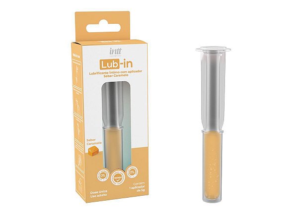 GEL LUBRIFICANTE NEUTRO APLICADOR LUB IN INTT CARAMELO