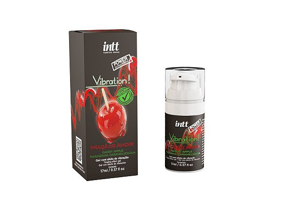 GEL LUBRIFICANTE INTIMO VIBRATION INTT MAÇÃ DO AMOR 17ML