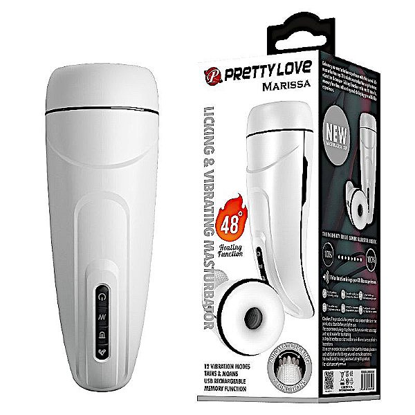 Masturbador Masculino Lanterna Elétrico Pretty Love Marissa Recarregável