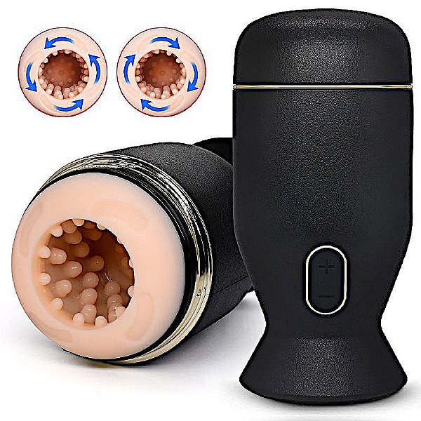 Masturbador Masculino Elétrico Rotativo Recarregável