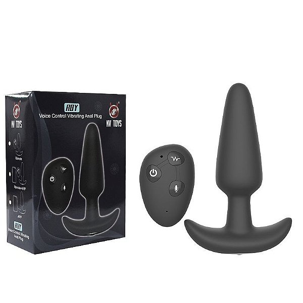 PLUG ANAL DE SILICONE COM VIBRO CONTROLE REMOTO NV TOYS RDY