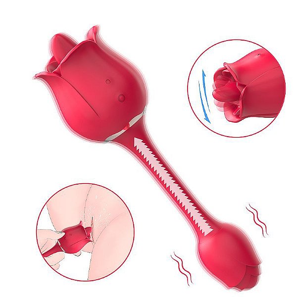 ESTIMULADOR VIBRADOR DE CLITORIS PONTO G S-HANDE ROSE PRO 5