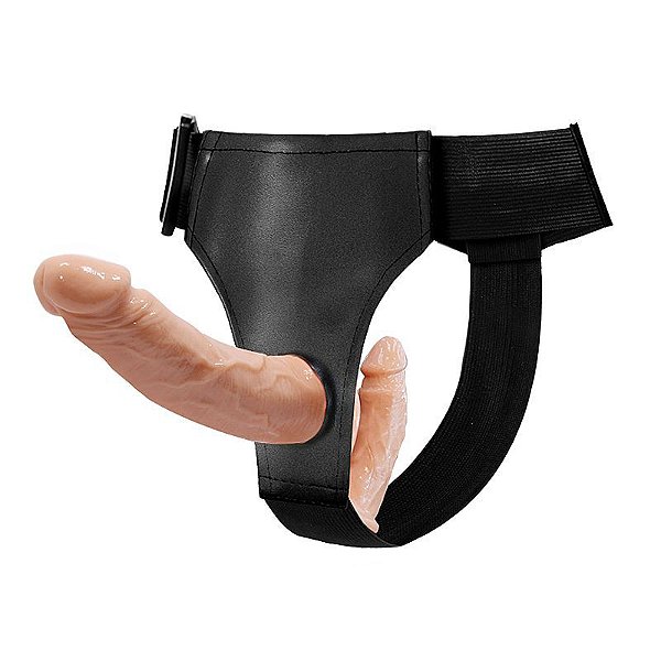 CINTA PENIANA COM PROTESE DUPLA CINTARALHO DILDO