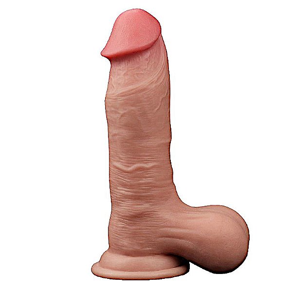 Protese peniana cyberskin lovetoy 19cm x 4,5cm masturbador