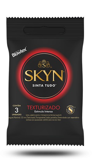 Preservativo Camisinha Blowtex Skin Texturizado sem latex