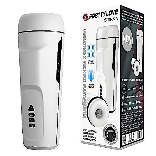 Masturbador Masculino Lanterna Elétrico com Sucção Pretty Love Sienna