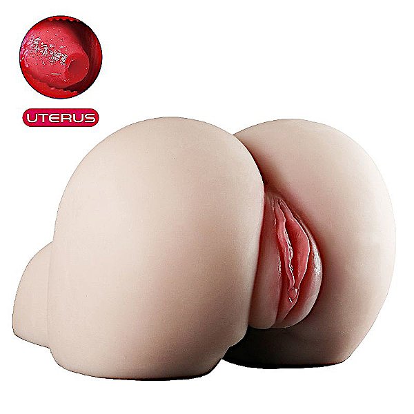 Masturbador Masculino Super Realista Texturalizado com Ânus Útero e Vagina