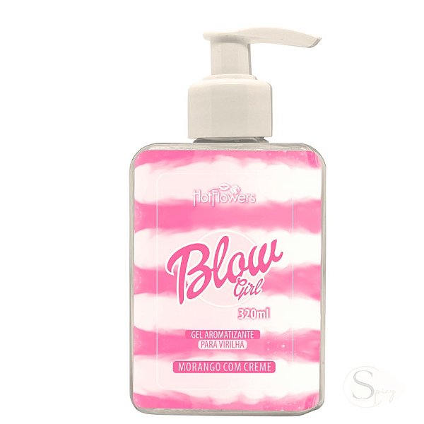 Creme Blow Girl Gel Aromatizante Beijável Para Saúde e Cuidado Vaginal Feminina 320ml Hot Flowers