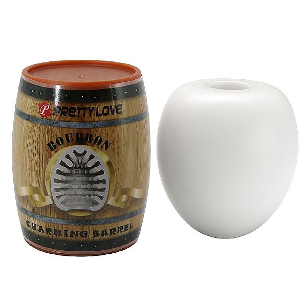 Masturbador Masculino EGG Formato de Barril com Textura