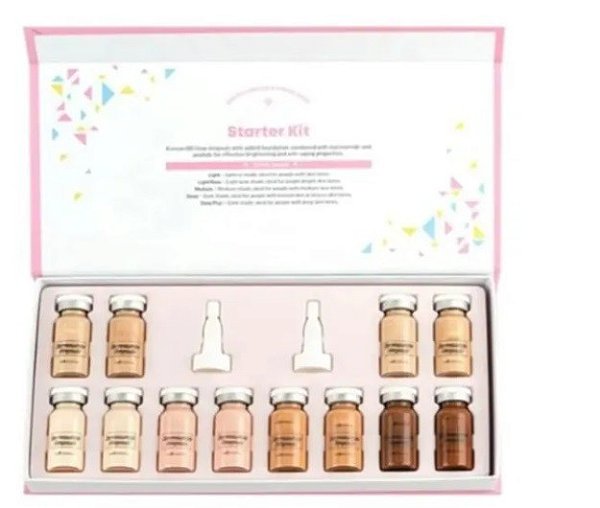 KIT BB GLOW MESOWHITE - 12 AMPOLAS - STARTER KIT - 8ML