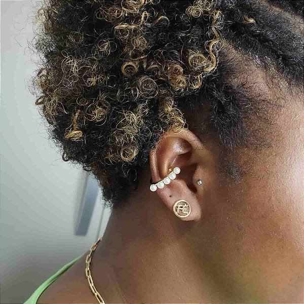 BRINCO COM ESCRITA FÉ SEMIJOIA COM BANHO DE OURO 18K ANTIALÉRGICA