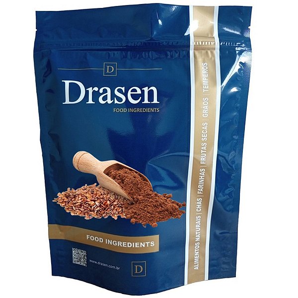 Farinha de Linhaça Marrom Crua - Drasen Food