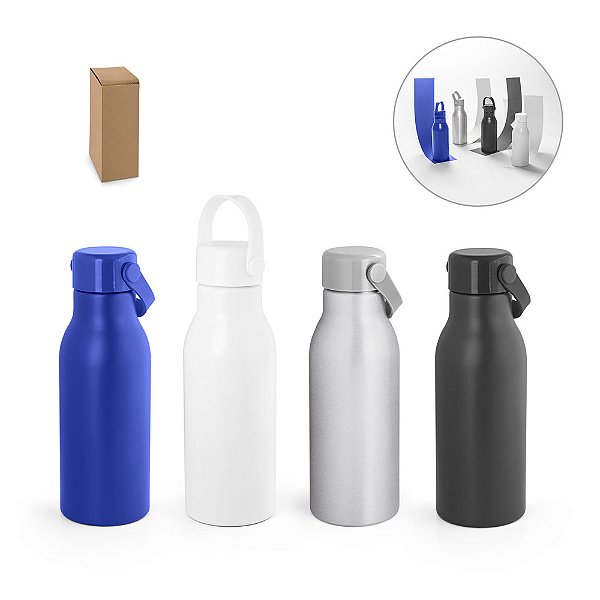 Squeeze 700 mL em Alumínio 100% Reciclado com Acabamento Fosco