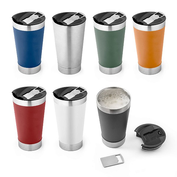 Copo Térmico de Viagem em Aço Inox 630 mL
