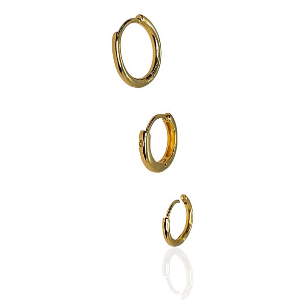 Brinco argola banhado ouro