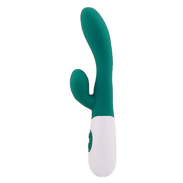 Vibrador de Ponto G e Clitóris em silicone Green Vibro