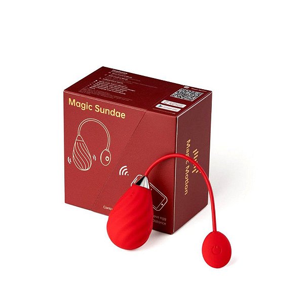 Vibrador Magic Sundae recarregável - Controle via APP
