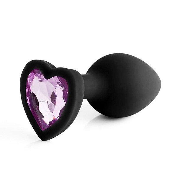 Plug anal em Silicone Heart - UN