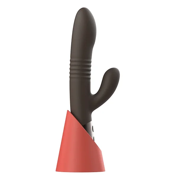 Vibrador vai e vem com Estimulador Clitoriano Slug - Recarregável