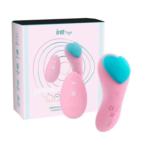 Vibrador de Clacinha Panty Rosa 9 Modos de Vibração - Recarregável