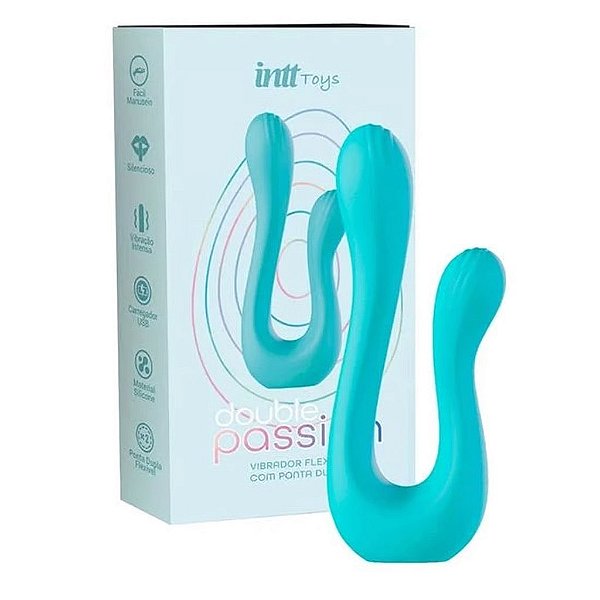 Double Passion Vibrador Duplo Flexível Recarregável