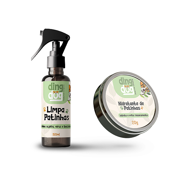 Kit Hidratante de Patinhas + Limpa patinhas Ding Dog