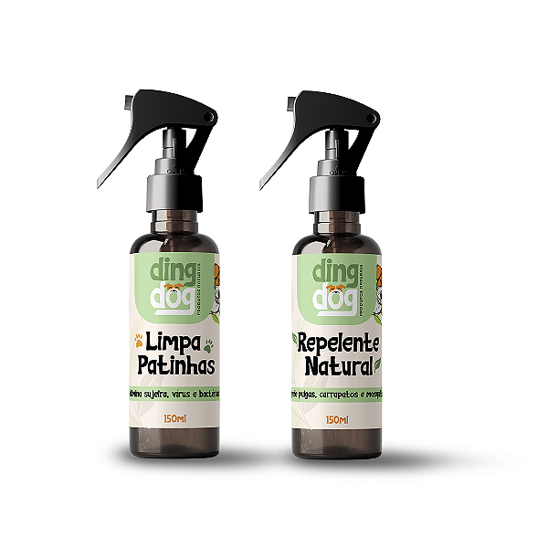 Repelente Natural  + Limpa Patinhas Para Cães - 150mL cada