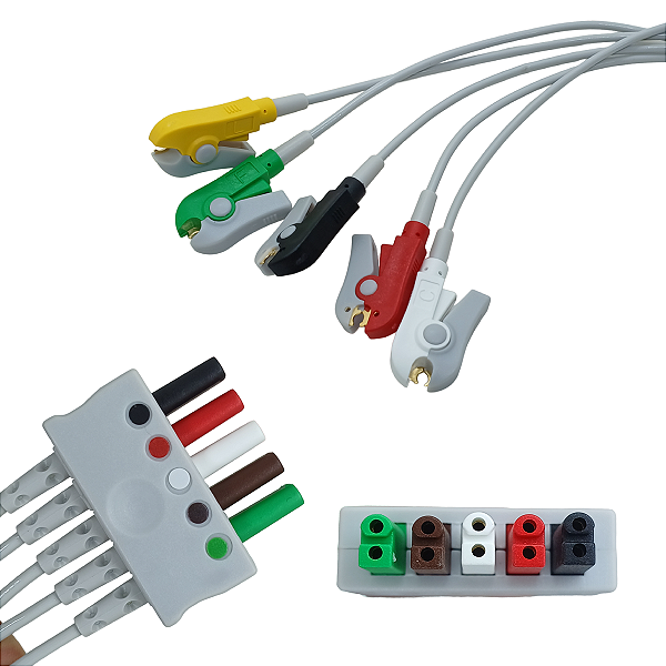 Cabo Ecg 5 Vias Drager Para Multimed Multilink