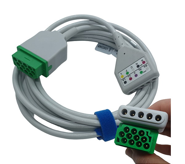 Cabo Ecg Tronco Para 5 Vias Ge Dash - 11 Pinos