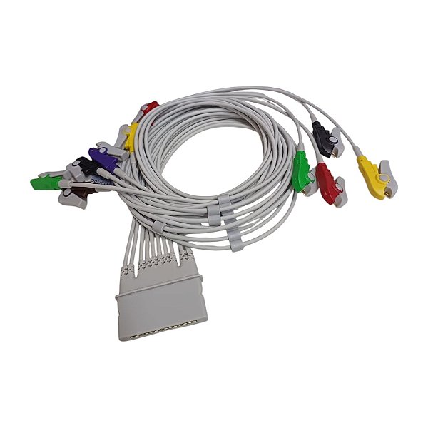 Cabo ECG 10 Vias Compativel Micromed Novo