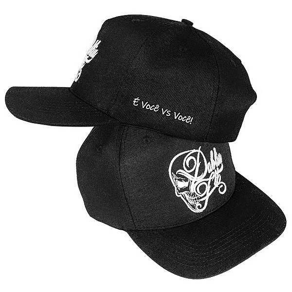 BONÉ DABLIU FIT TRUCKER SKULL PRETO