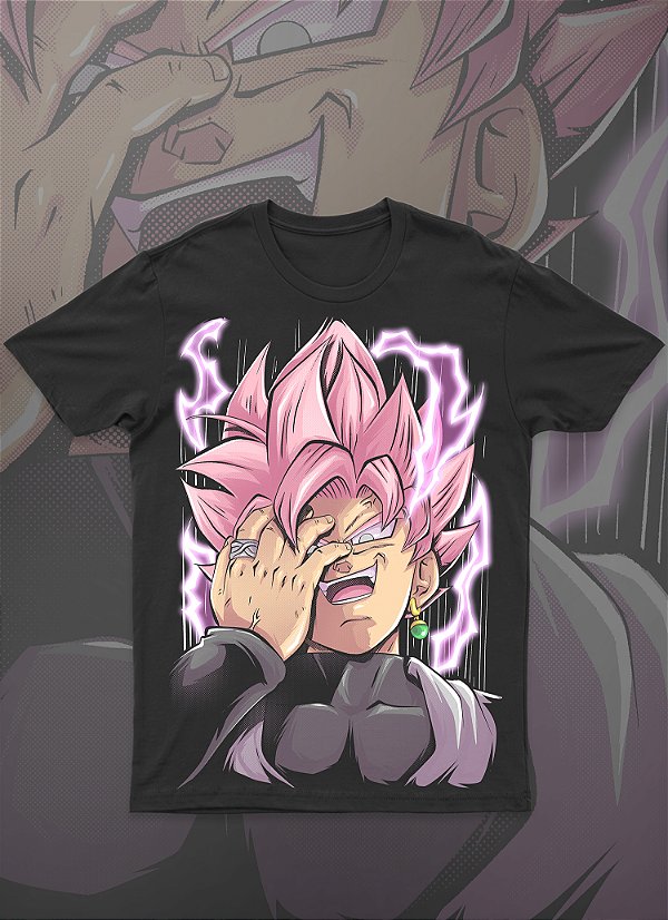 CAMISA GOKU BLACK ALGODÃO 30.1 PENTEADO