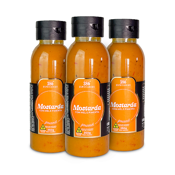 Mostarda com Mel e Pimenta - 3 unidades