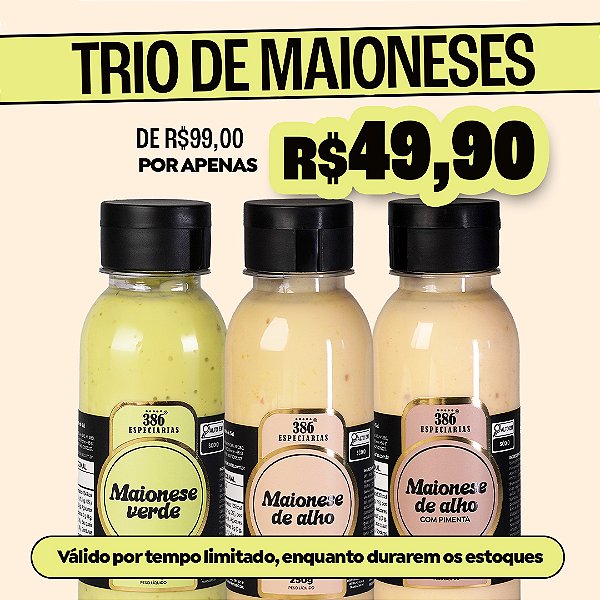 Combo Maioneses - 3 unidades