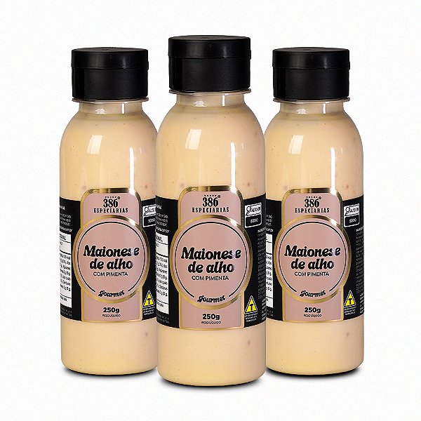 Maionese de Alho com Pimenta - 3 unidades