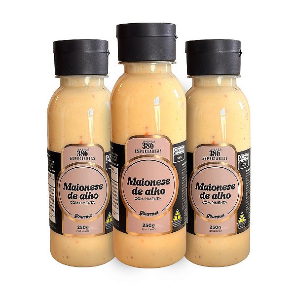 Maionese de Alho com Pimenta - 3 unidades