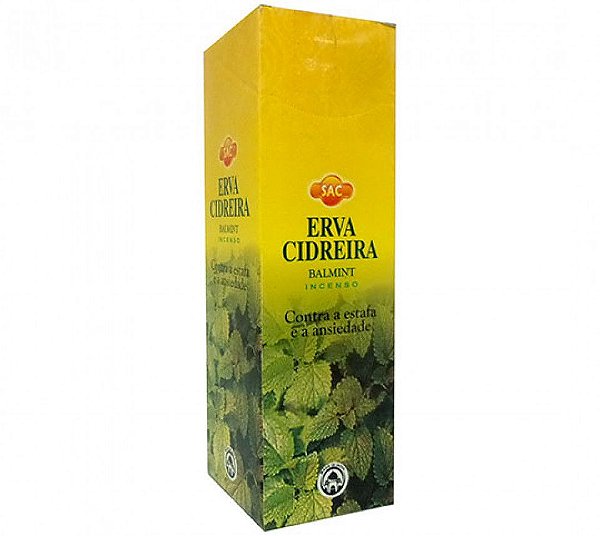 Incenso Indiano SAC - Erva Cidreira - Loja Viva Zen - Sua Loja de Produtos  Holísticos & Espirituais