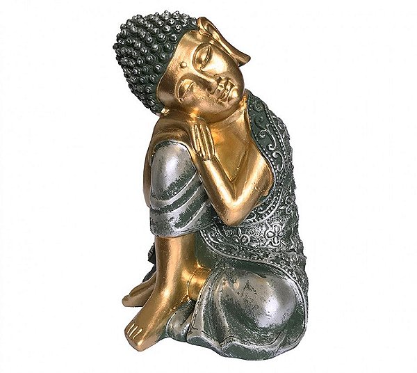 Budha Dormindo Dourado - 15cm