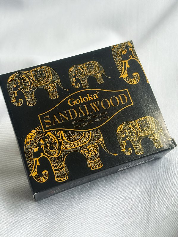 Goloka Incenso Indiano Cone Cascata - Sandalwood