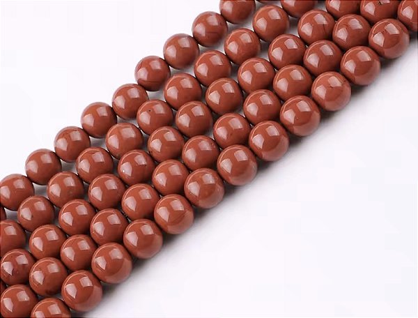 Japamala de Pedra Jaspe Vermelho com 108 Contas