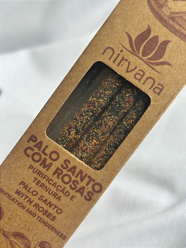 Incenso Nirvana Natural Premium - Palo Santo com Rosas