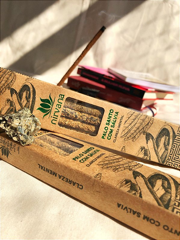 Incenso Nirvana Natural Premium - Palo Santo com Sálvia