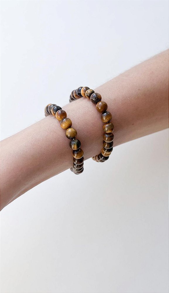 Pulseira Astúcia- Pedra natural Olho de tigre